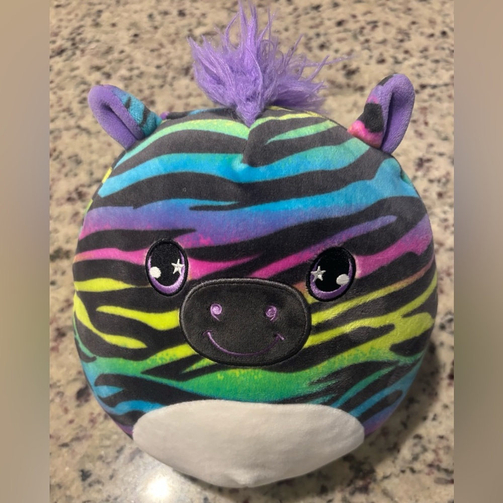 Safiyah the Rainbow Zebra Squishmallow